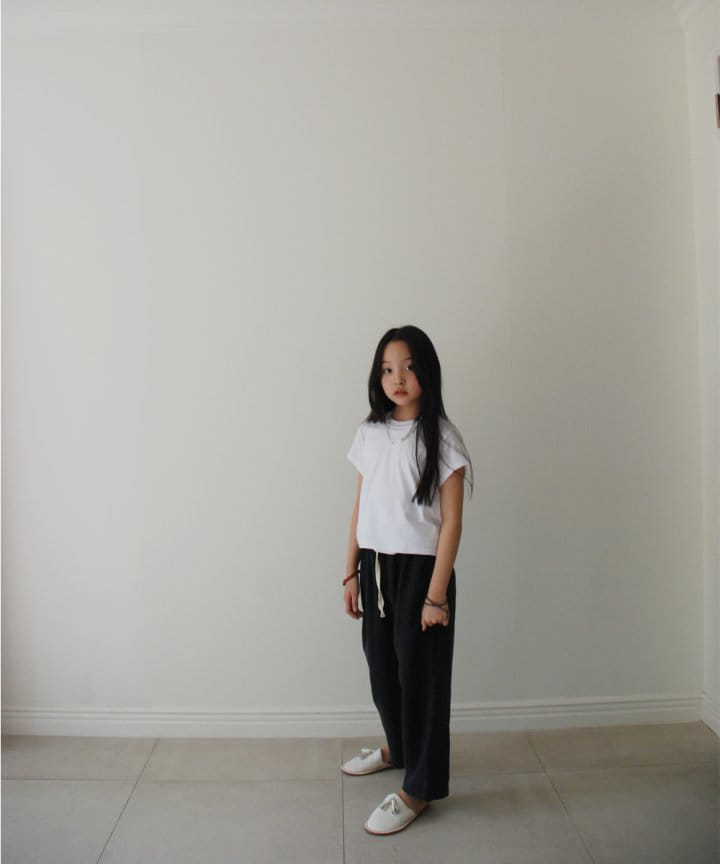 Shurrcca - Korean Children Fashion - #designkidswear - Semi Crop Tee - 7