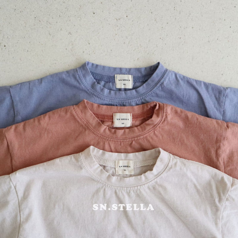 Sn.stella - Korean Children Fashion - #Kfashion4kids - Plain Tee - 8