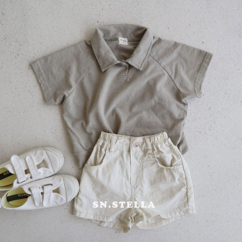 Sn.stella - Korean Children Fashion - #childofig - PK Collar Tee - 3