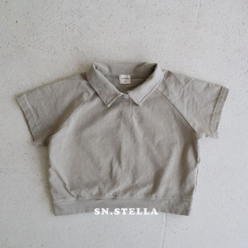 Sn.stella - Korean Children Fashion - #discoveringself - PK Collar Tee - 6