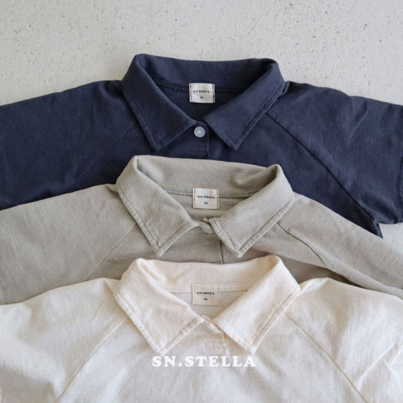 Sn.stella - Korean Children Fashion - #kidsstore - PK Collar Tee - 9