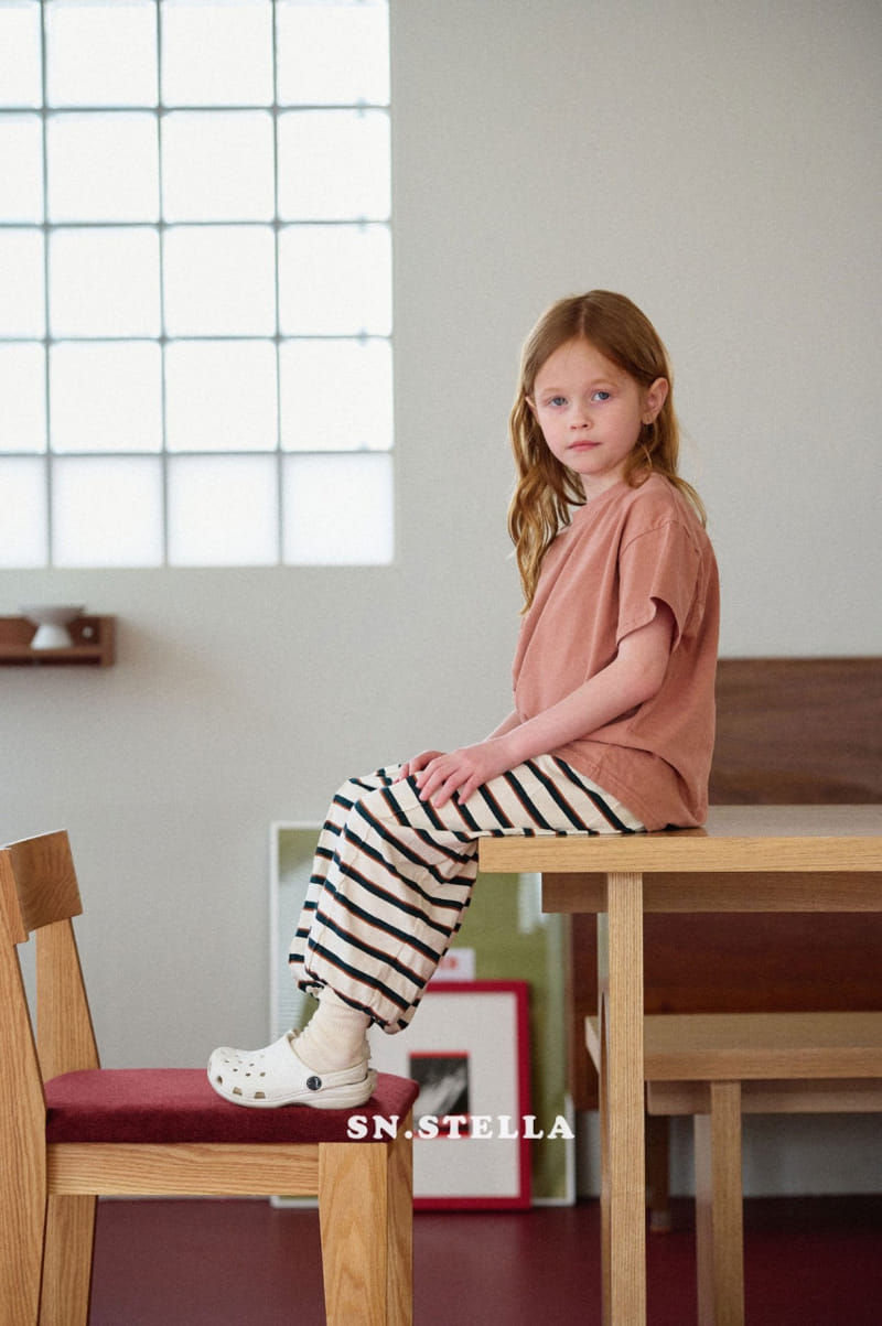 Sn.stella - Korean Children Fashion - #minifashionista - Plain Tee - 11