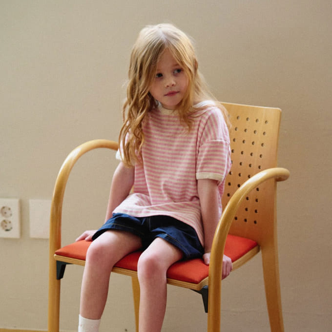 Sn.stella - Korean Children Fashion - #todddlerfashion - Eyelet Tee