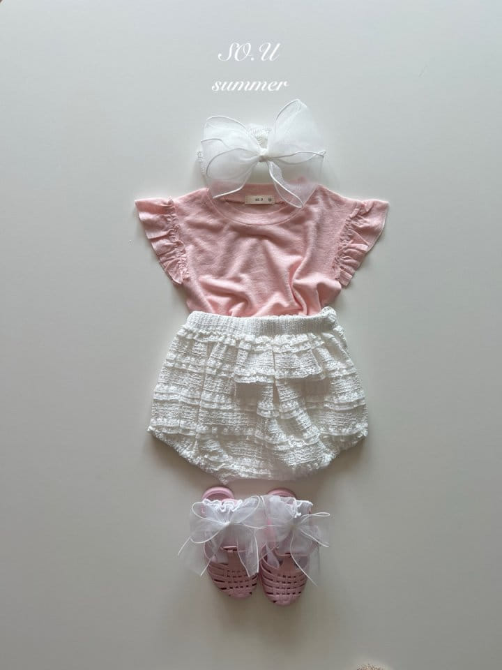So U - Korean Baby Fashion - #babyboutique - Sleeve Wrinkle Dekki Tee - 10