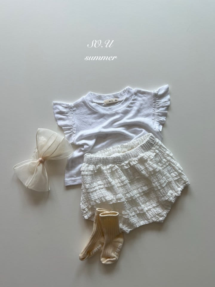 So U - Korean Baby Fashion - #babyboutique - Sleeve Wrinkle Dekki Tee - 9