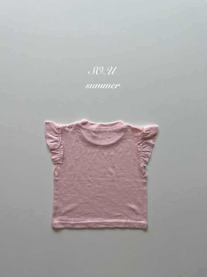 So U - Korean Baby Fashion - #babyoutfit - Sleeve Wrinkle Dekki Tee - 5
