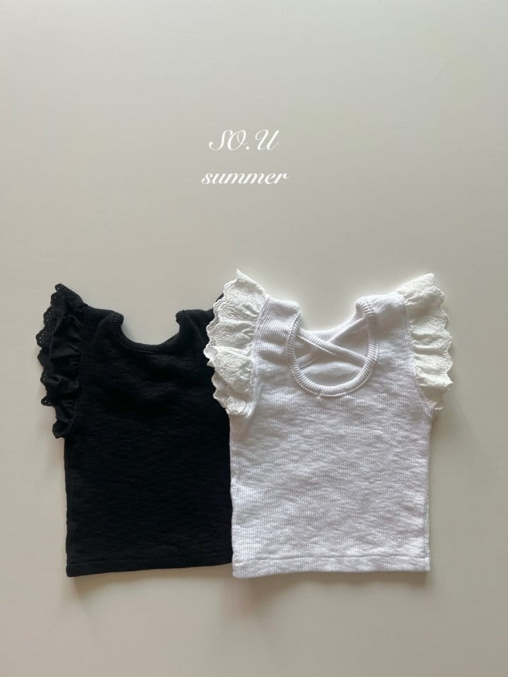 So U - Korean Baby Fashion - #onlinebabyboutique - Lace Wing Tee - 2