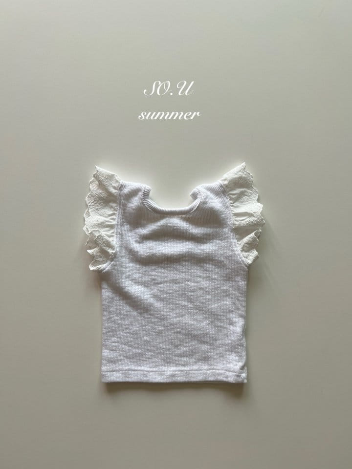 So U - Korean Baby Fashion - #onlinebabyshop - Lace Wing Tee - 3