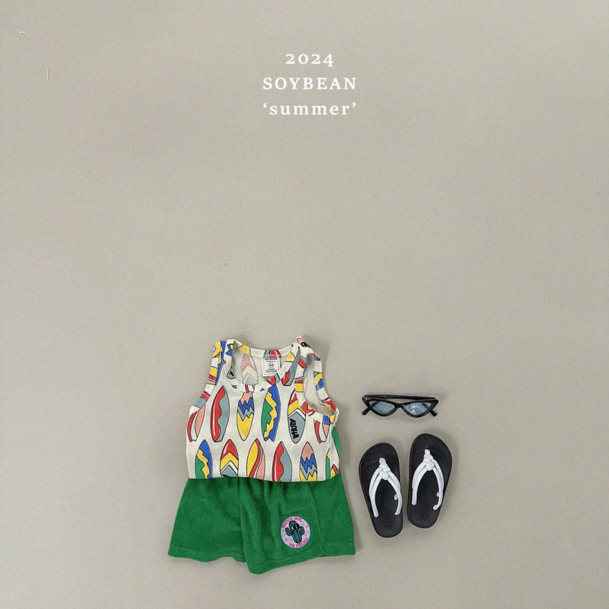Soybean - Korean Children Fashion - #Kfashion4kids - Surfboard Sleeveless Tee - 3