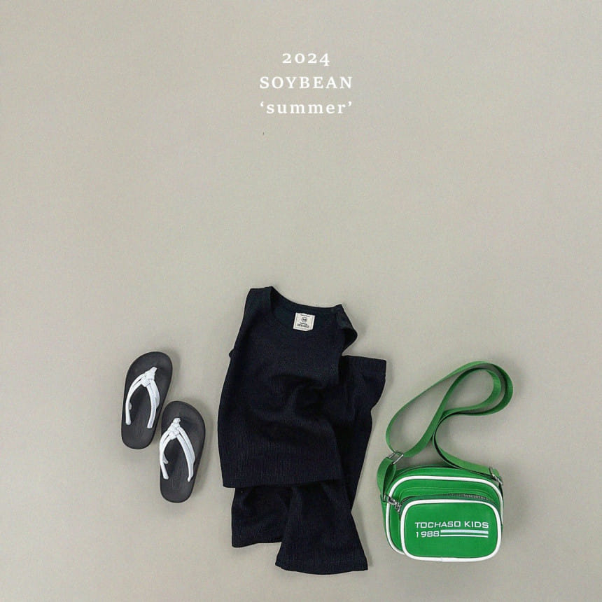 Soybean - Korean Children Fashion - #Kfashion4kids - Sleeveless Wide Top Bottom Set - 6