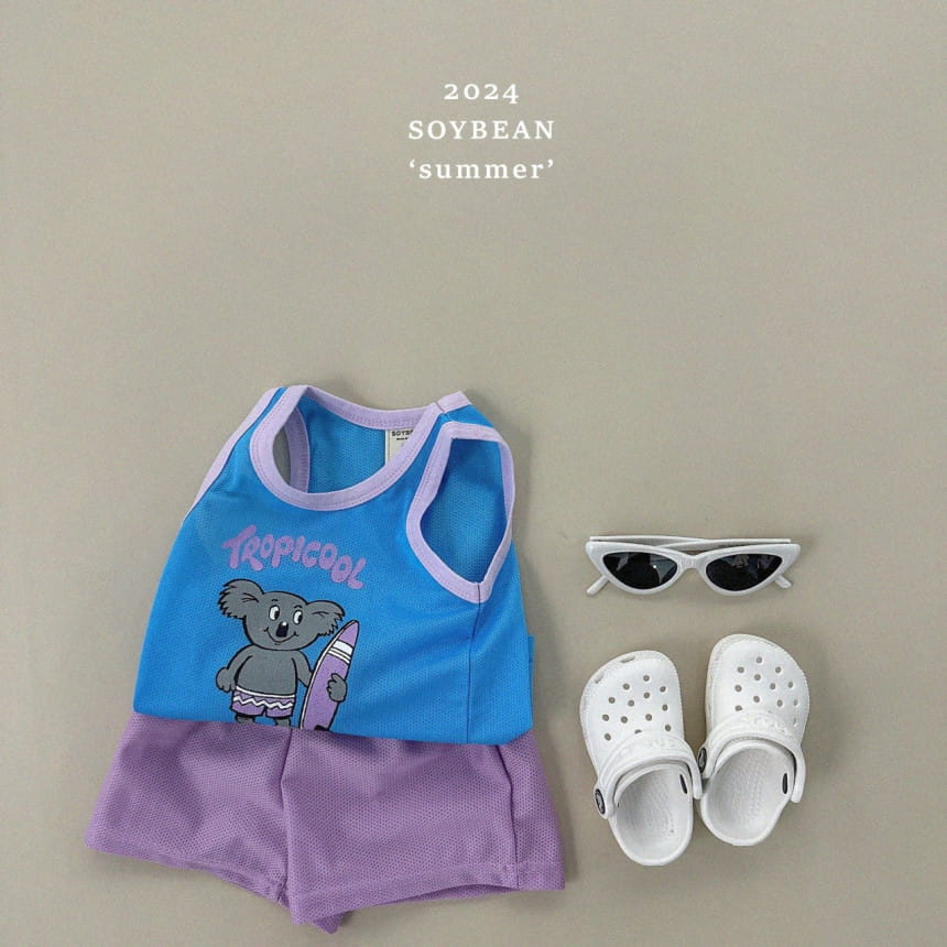 Soybean - Korean Children Fashion - #childofig - Mesh Koala Top Bottom Set - 10