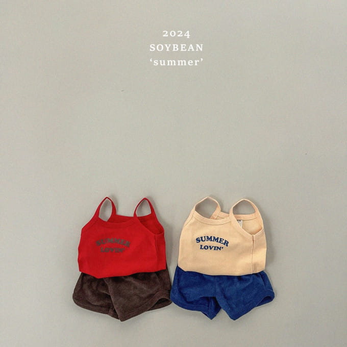 Soybean - Korean Children Fashion - #childofig - Summer Sleeveless Top Bottom Set