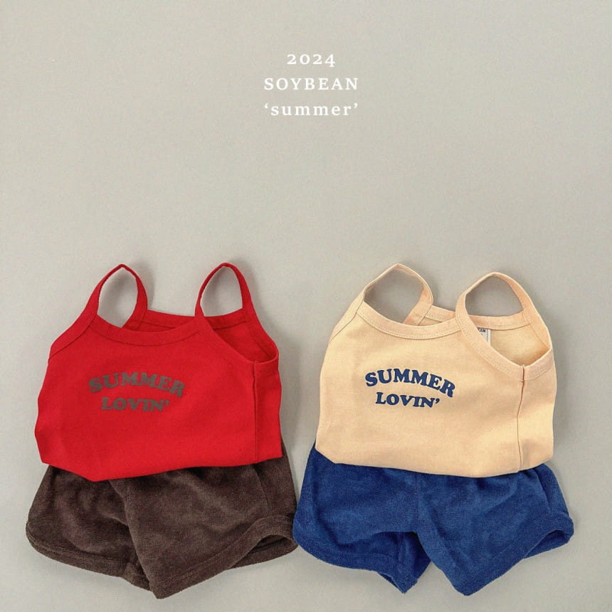 Soybean - Korean Children Fashion - #childofig - Summer Sleeveless Top Bottom Set - 2