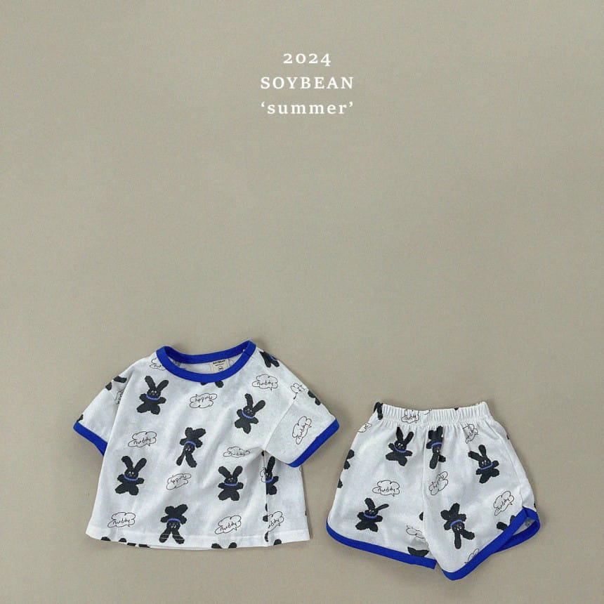 Soybean - Korean Children Fashion - #childofig - Rabbit Doll Top Bottom Set - 8