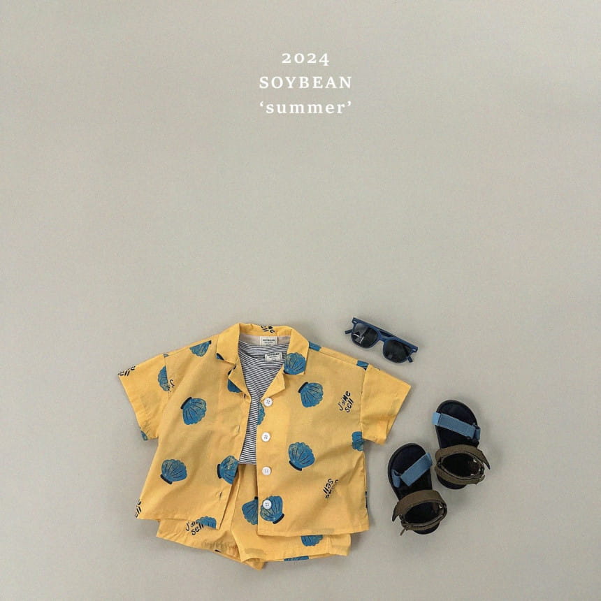 Soybean - Korean Children Fashion - #childofig - Calm Open Top Bottom Set - 3