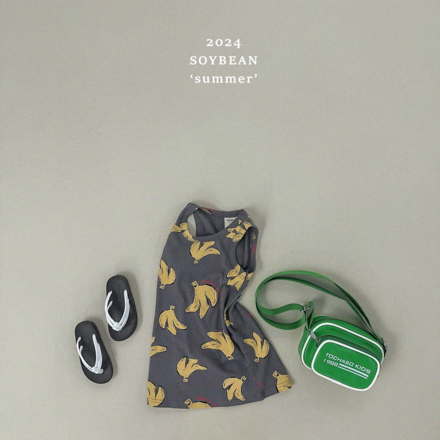 Soybean - Korean Children Fashion - #prettylittlegirls - Banana Long One-Piece - 4