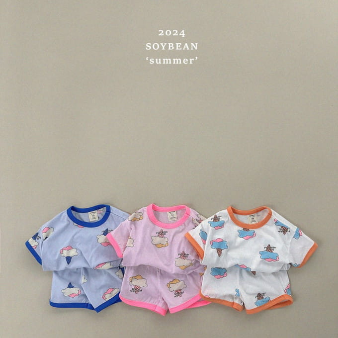 Soybean - Korean Children Fashion - #childrensboutique - Icecone Top Bottom Set