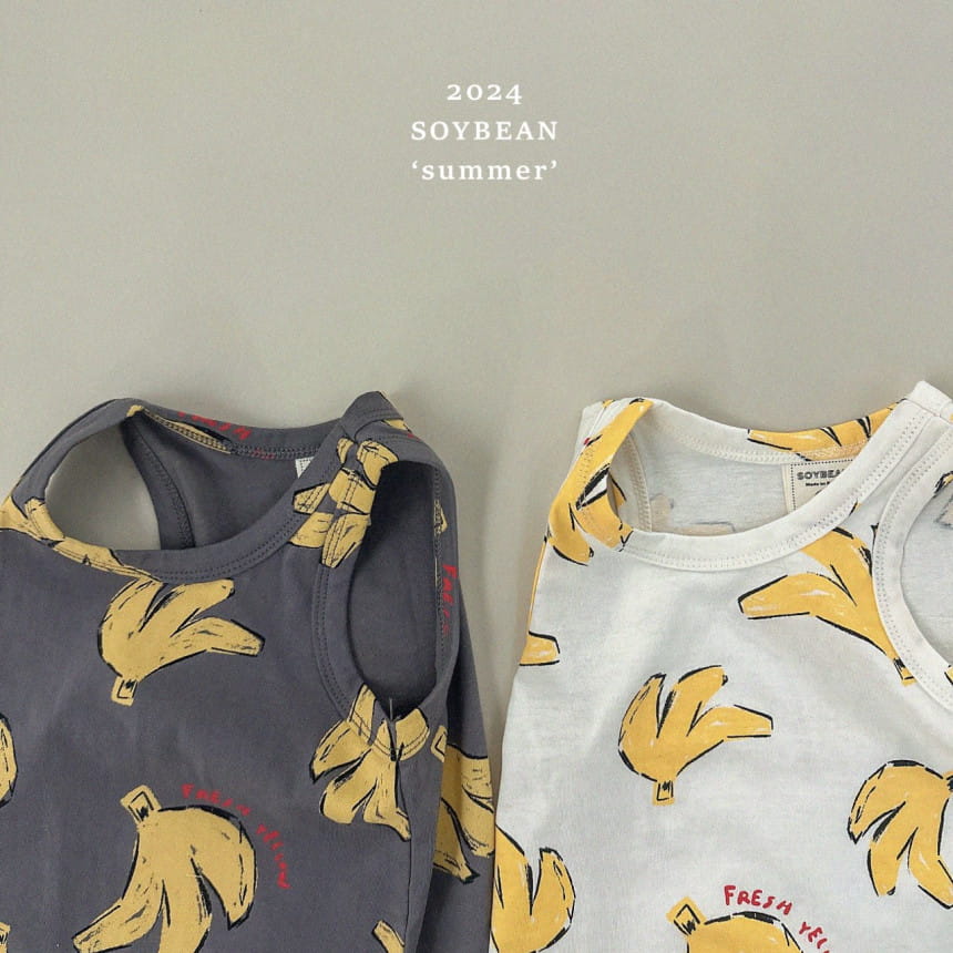 Soybean - Korean Children Fashion - #childrensboutique - Banana Long One-Piece - 6