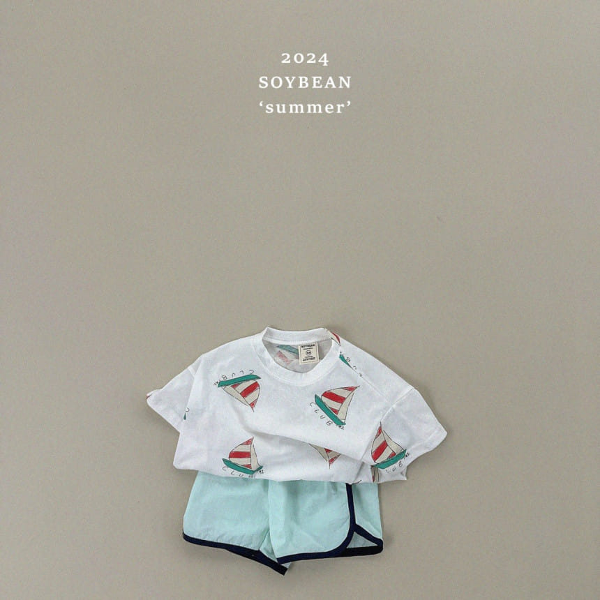 Soybean - Korean Children Fashion - #designkidswear - Boat Short Sleeve Tee - 7