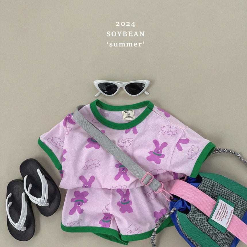Soybean - Korean Children Fashion - #discoveringself - Rabbit Doll Top Bottom Set - 11