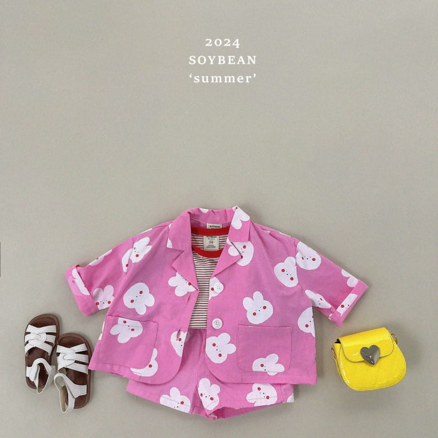 Soybean - Korean Children Fashion - #discoveringself - Rabbit Ya Top Bottom Set - 9