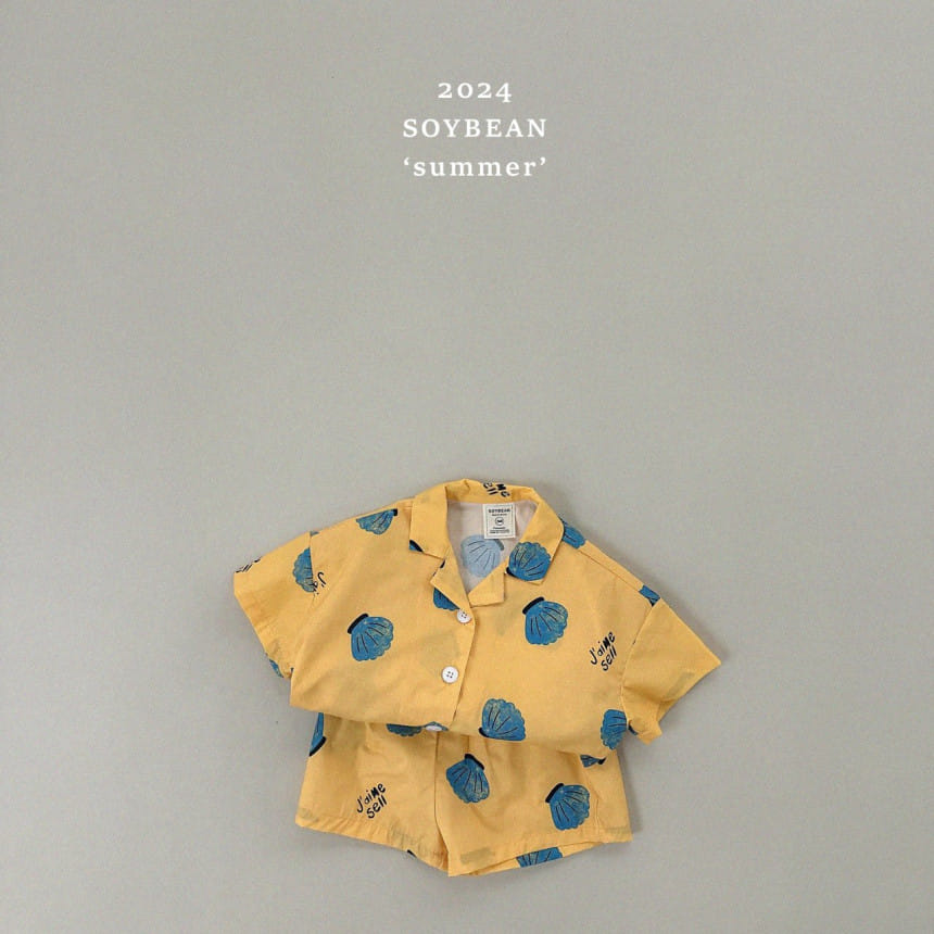 Soybean - Korean Children Fashion - #discoveringself - Calm Open Top Bottom Set - 6