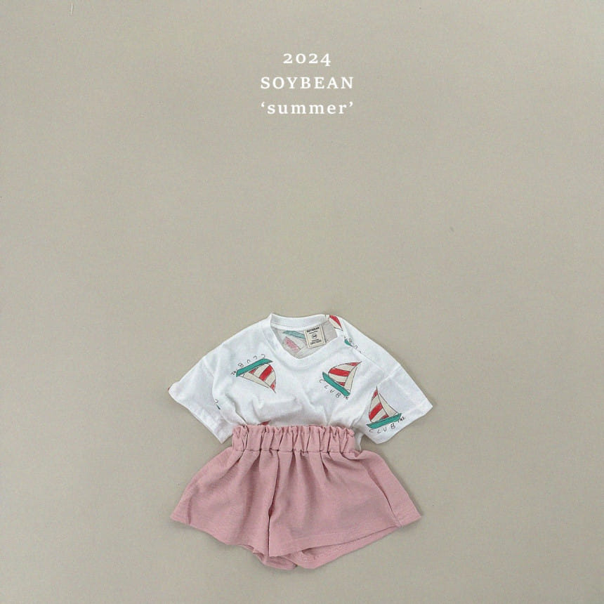 Soybean - Korean Children Fashion - #fashionkids - Boat Short Sleeve Tee - 9