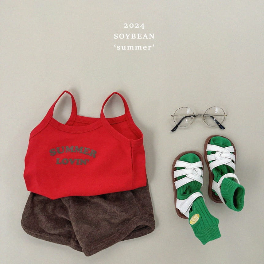 Soybean - Korean Children Fashion - #fashionkids - Summer Sleeveless Top Bottom Set - 6