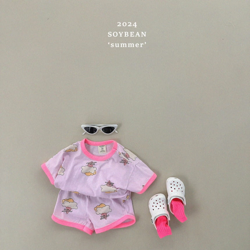 Soybean - Korean Children Fashion - #discoveringself - Icecone Top Bottom Set - 4
