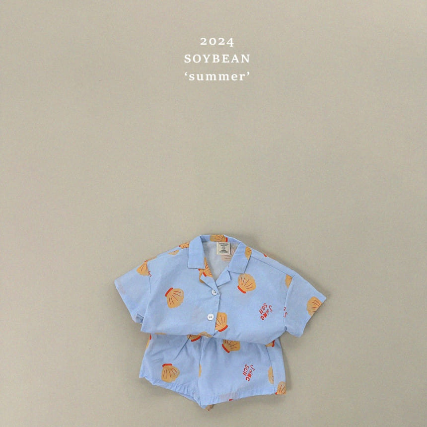 Soybean - Korean Children Fashion - #fashionkids - Calm Open Top Bottom Set - 7