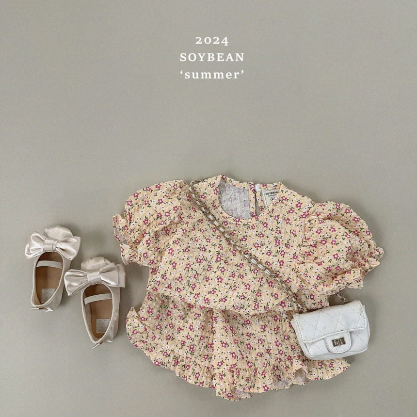 Soybean - Korean Children Fashion - #fashionkids - Small Frill Top Bottom Set - 11