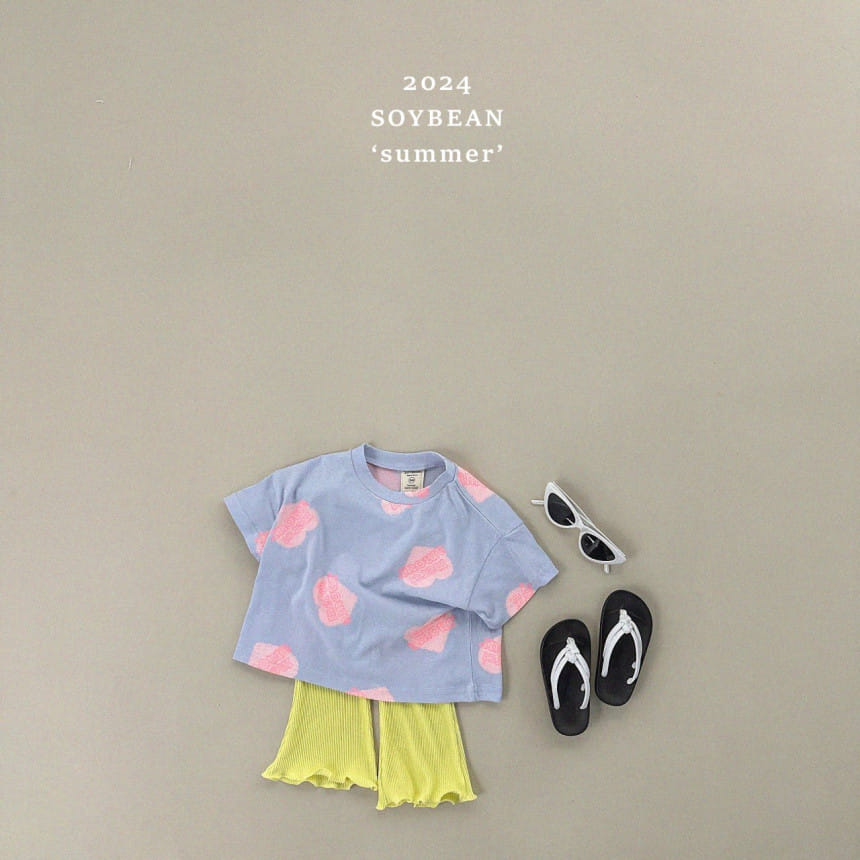Soybean - Korean Children Fashion - #fashionkids - Heart Short Sleeve Tee - 4