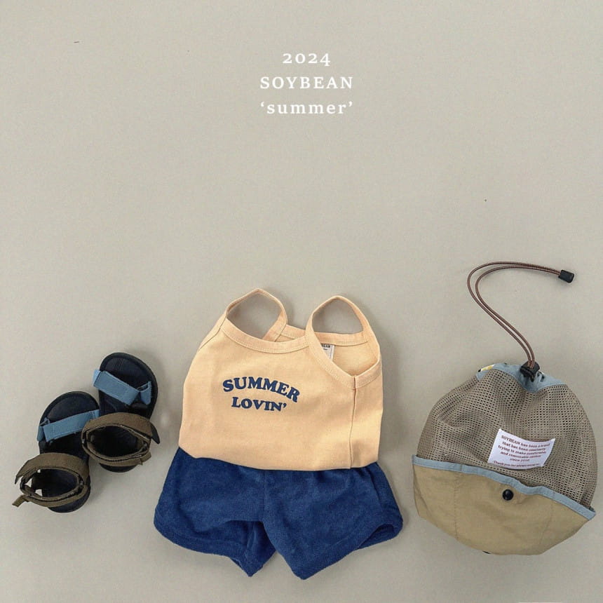 Soybean - Korean Children Fashion - #kidsshorts - Summer Sleeveless Top Bottom Set - 7