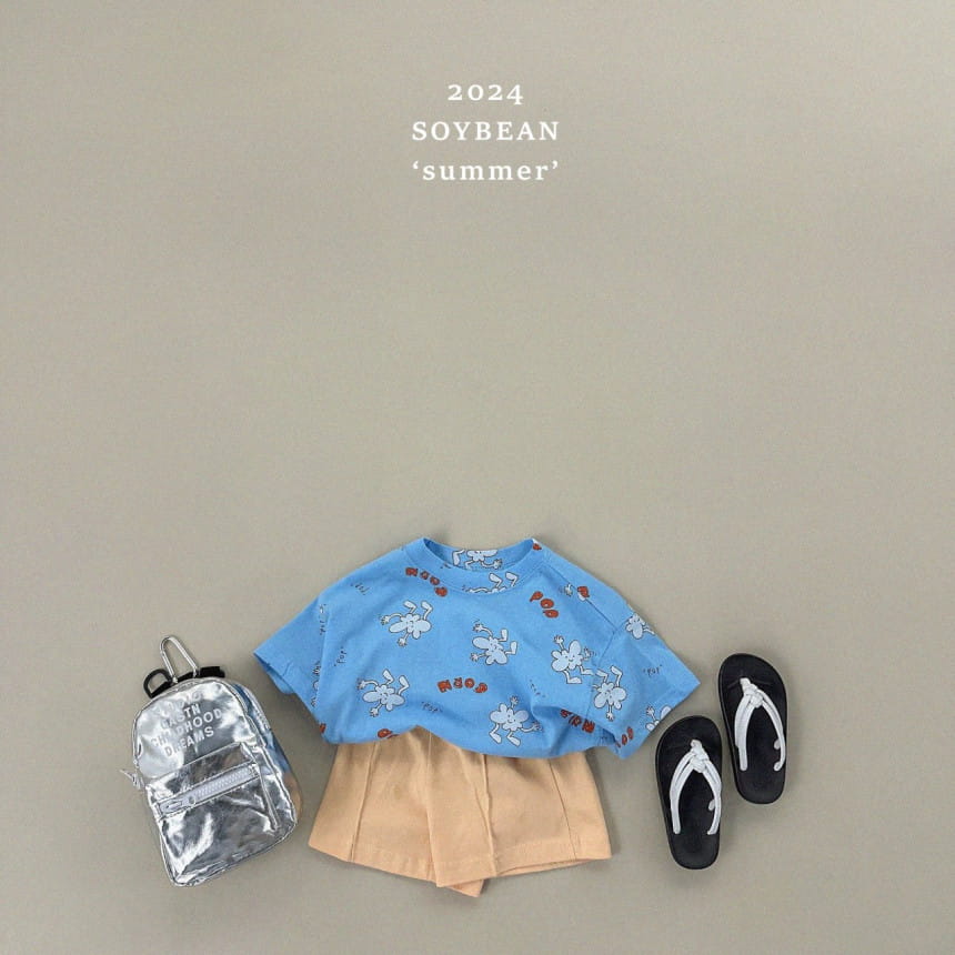 Soybean - Korean Children Fashion - #kidsshorts - Popcorn Short Sleeve Tee - 6
