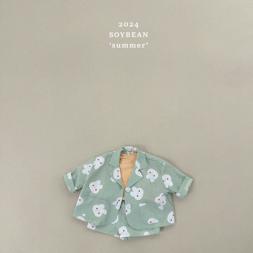 Soybean - Korean Children Fashion - #kidsshorts - Rabbit Ya Top Bottom Set - 11