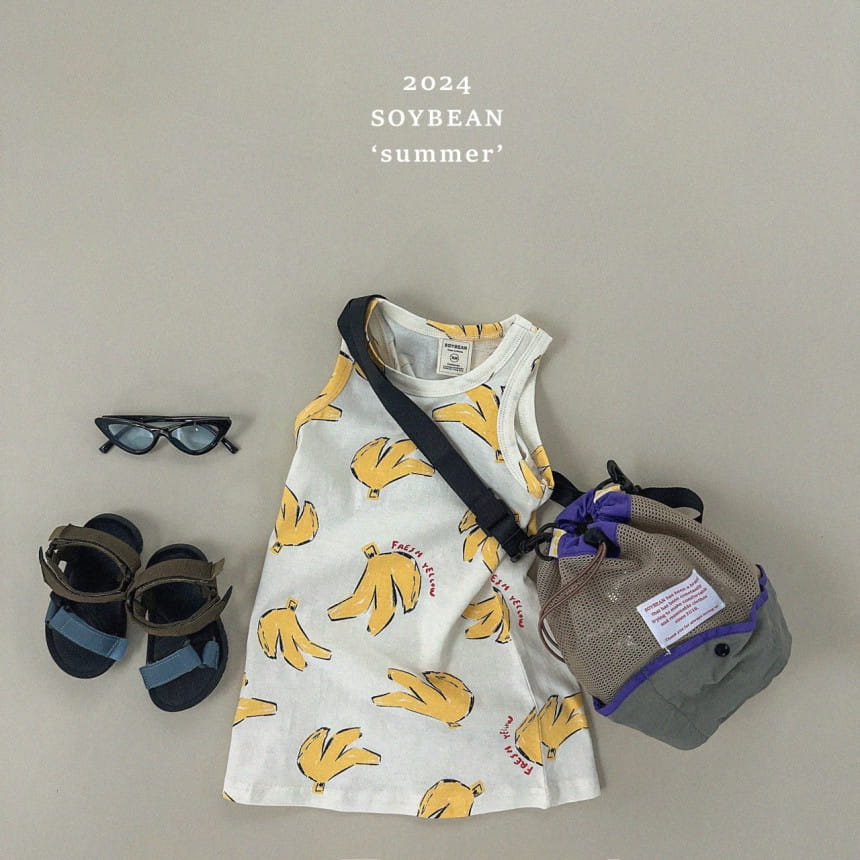 Soybean - Korean Children Fashion - #kidsshorts - Banana Long One-Piece - 10