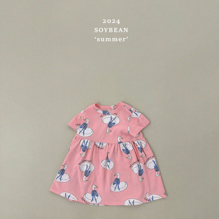 Soybean - Korean Children Fashion - #kidsstore - Swan C One-Piece - 6