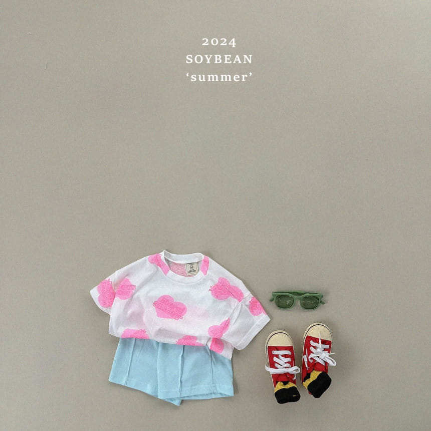 Soybean - Korean Children Fashion - #kidzfashiontrend - Heart Short Sleeve Tee - 6