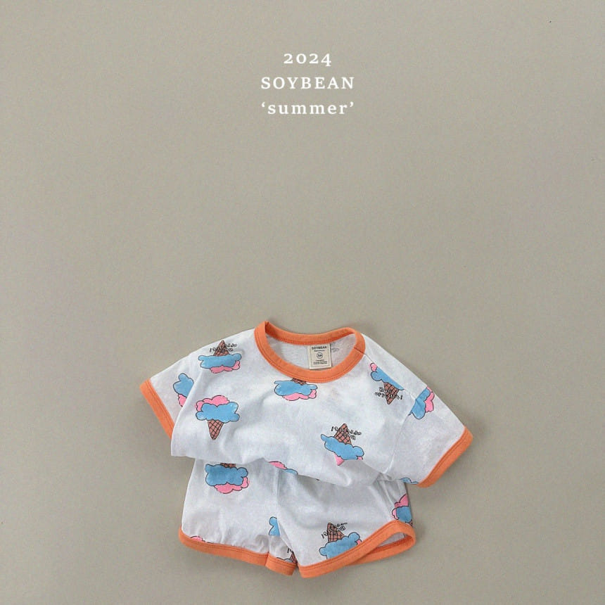 Soybean - Korean Children Fashion - #kidzfashiontrend - Icecone Top Bottom Set - 7