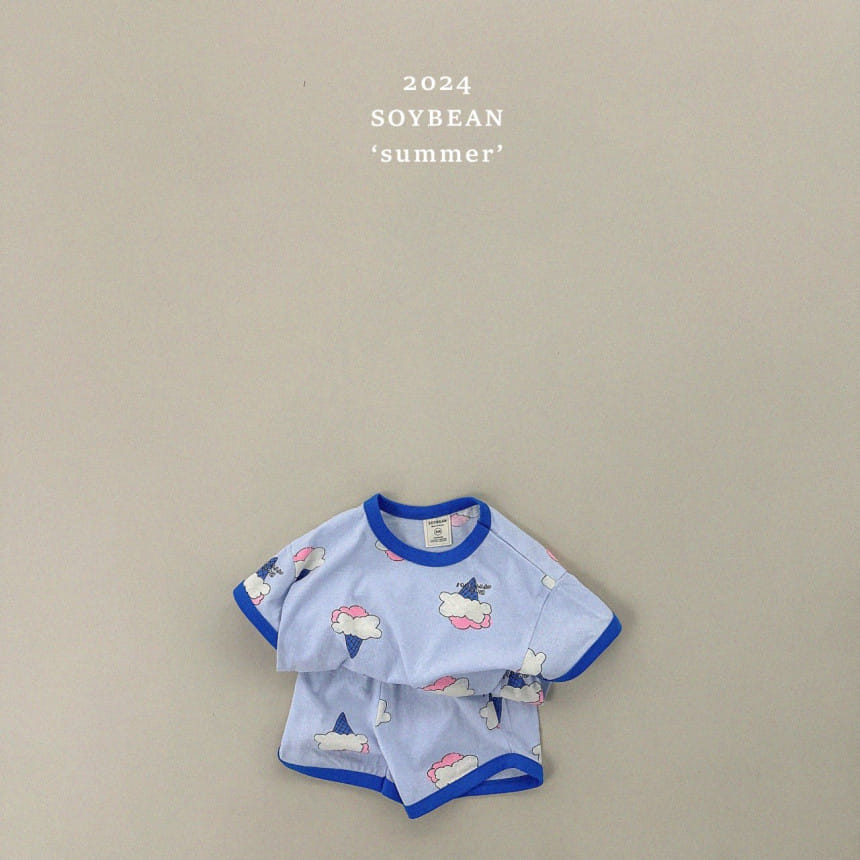 Soybean - Korean Children Fashion - #littlefashionista - Icecone Top Bottom Set - 9