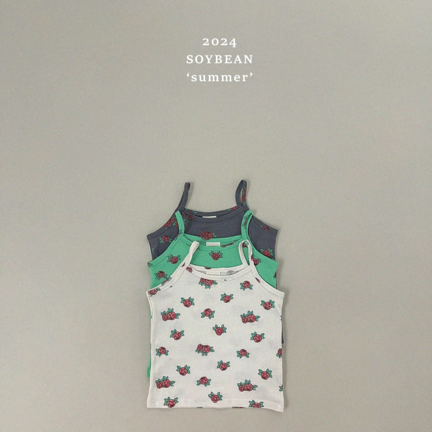 Soybean - Korean Children Fashion - #littlefashionista - Rose String Sleeveless Tee - 7