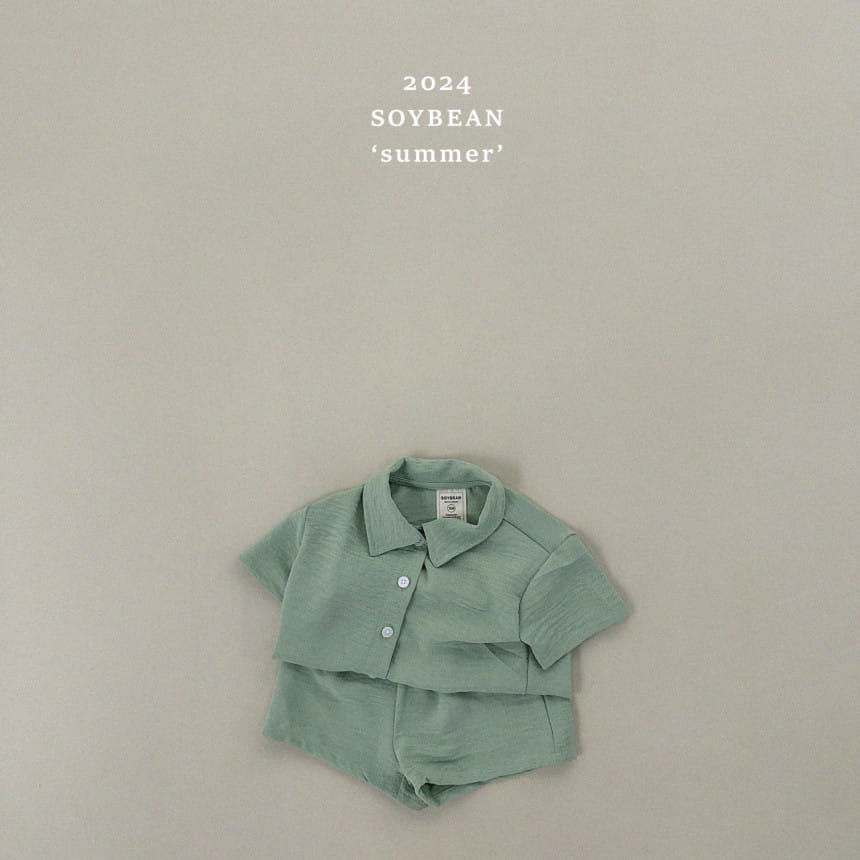 Soybean - Korean Children Fashion - #littlefashionista - Airconditioner Shirt Top Bottom Set - 10