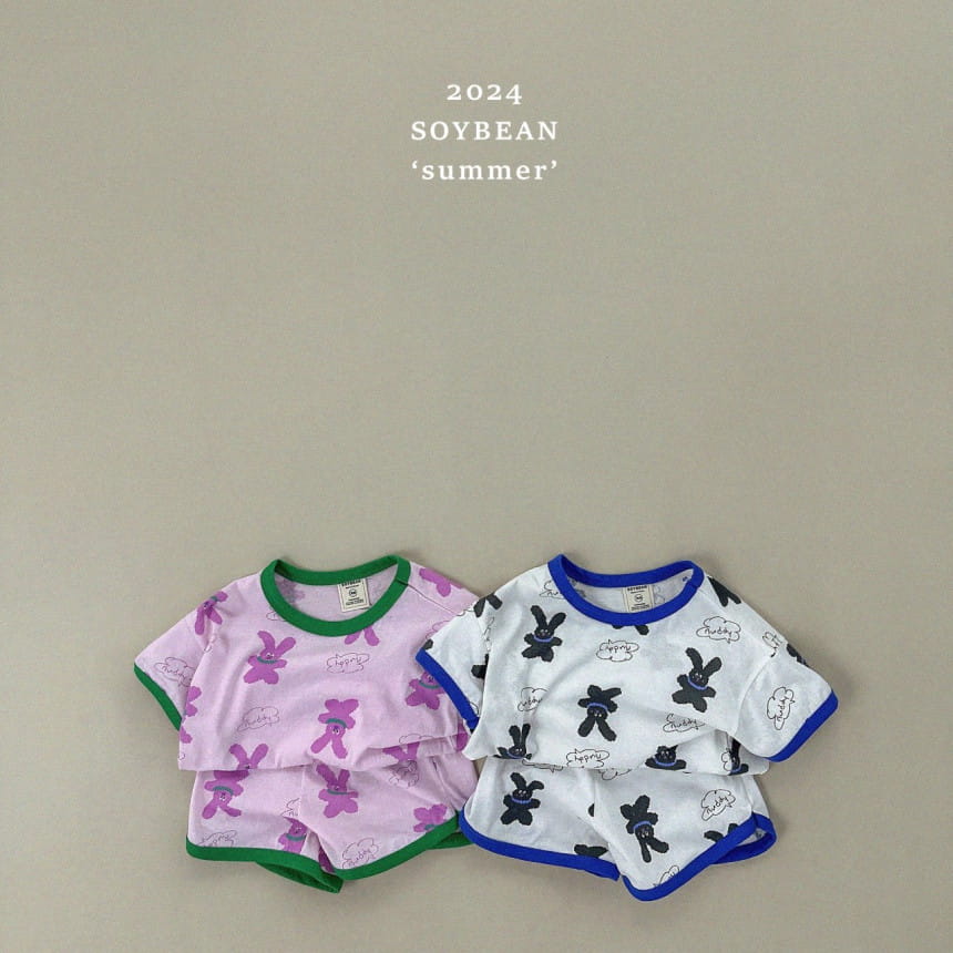 Soybean - Korean Children Fashion - #magicofchildhood - Rabbit Doll Top Bottom Set - 2
