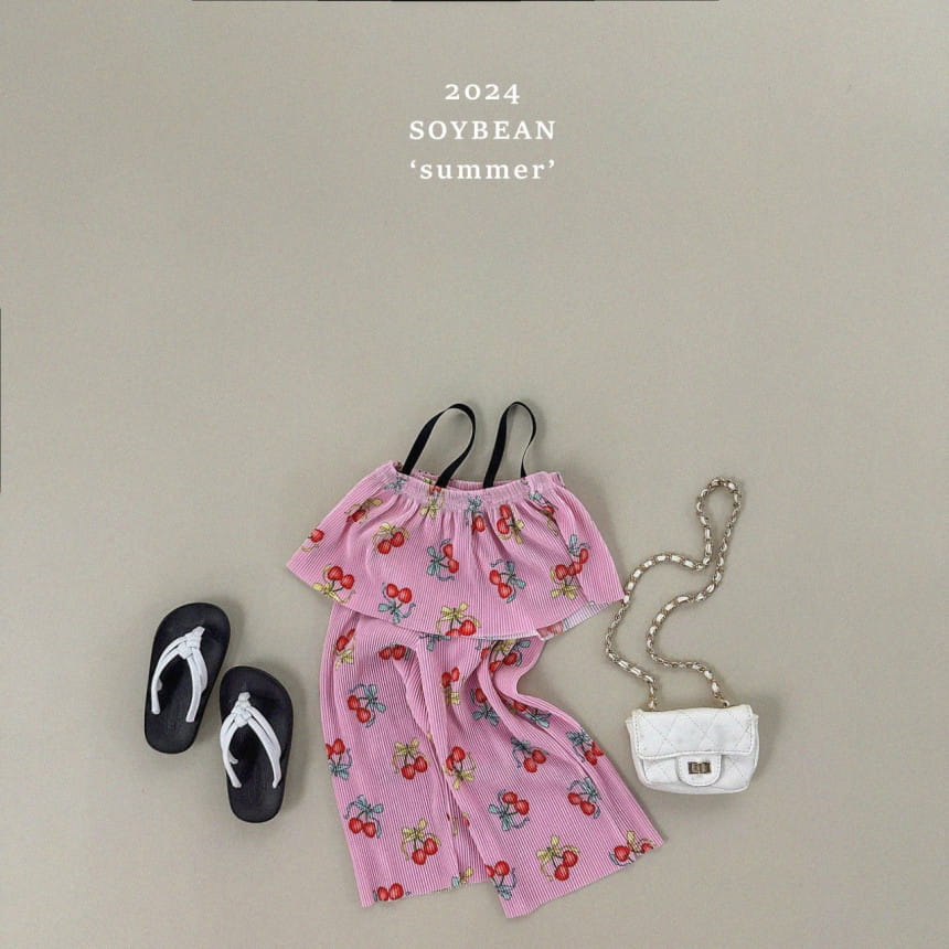 Soybean - Korean Children Fashion - #magicofchildhood - String Pleats Top Bottom Set - 9