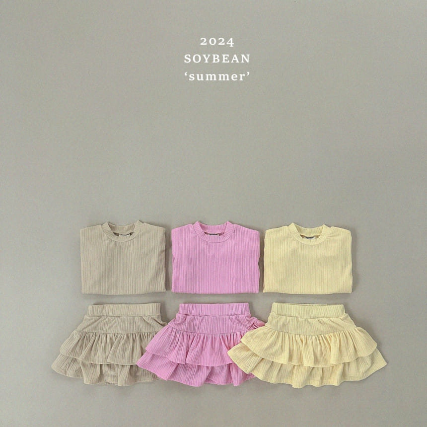 Soybean - Korean Children Fashion - #minifashionista - Kan Kan Skirt Top Bottom Set - 7