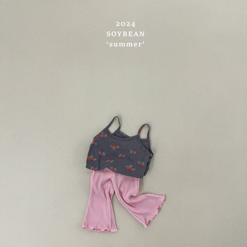 Soybean - Korean Children Fashion - #minifashionista - Rose String Sleeveless Tee - 9