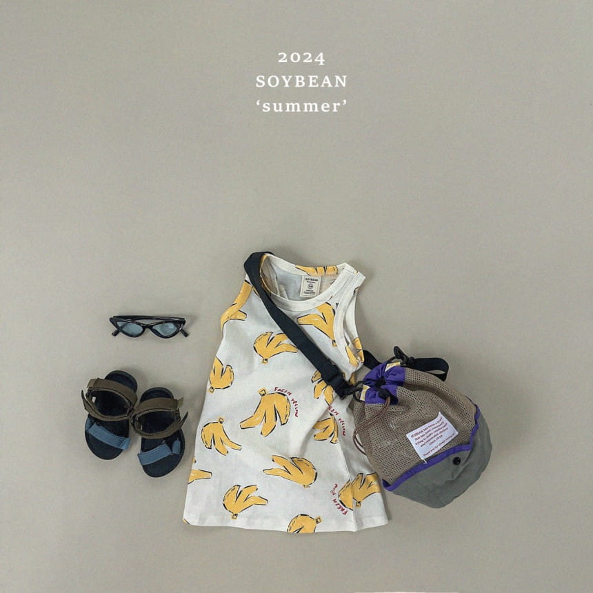 Soybean - Korean Children Fashion - #prettylittlegirls - Banana Long One-Piece - 3
