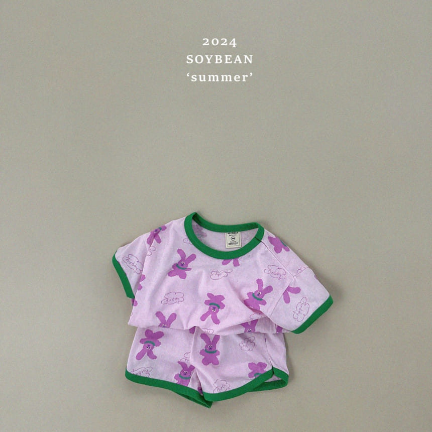 Soybean - Korean Children Fashion - #stylishchildhood - Rabbit Doll Top Bottom Set - 7