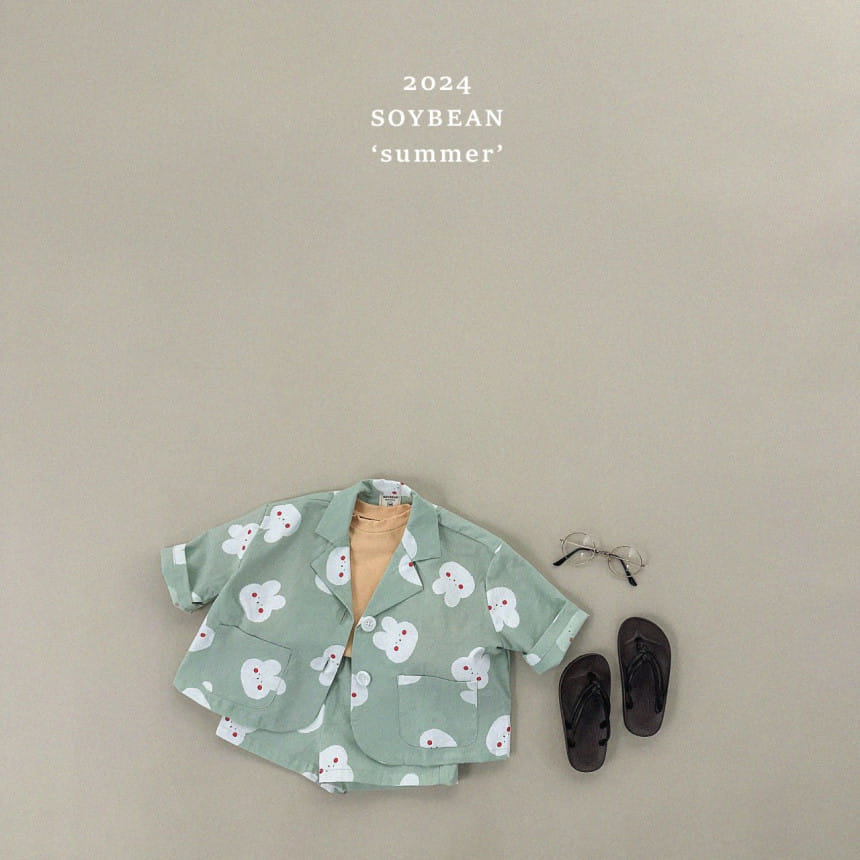 Soybean - Korean Children Fashion - #todddlerfashion - Rabbit Ya Top Bottom Set - 4