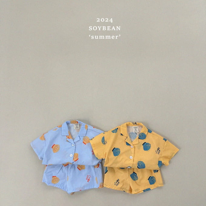 Soybean - Korean Children Fashion - #toddlerclothing - Calm Open Top Bottom Set